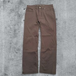 Prana Brion Pants Men’s Size 36x32 Gray Standard Fit Hiking Performance Outdoor